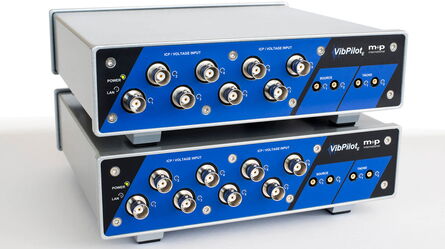 m+p VibPilot ฟรอนต์เอนด์ DAQ 4/8 ช่อง สำหรับทดสอบการสั่นสะเทือนและเสียง